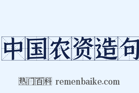 中国农资造句是什么意思的图片